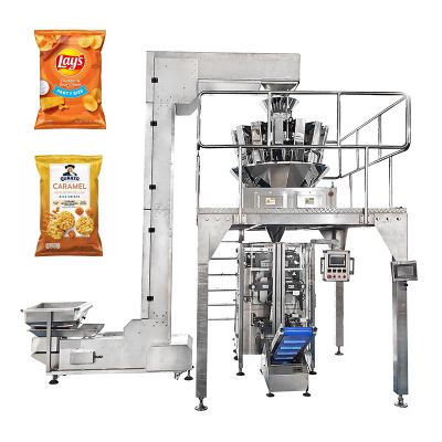 Empacadora verticales multicabezal de papas fritas
