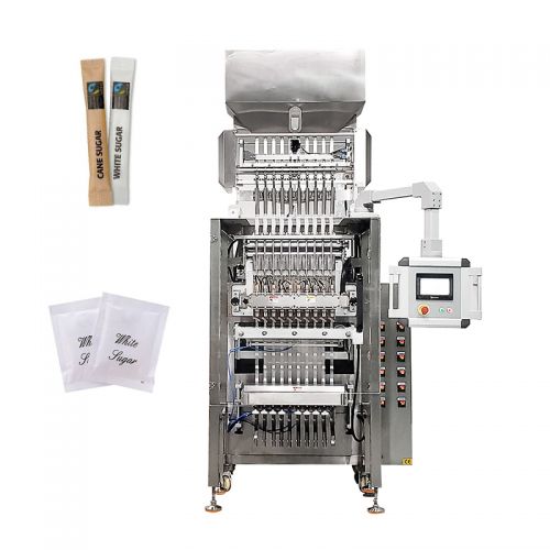 Envasadora multipista de bolsitas de azúcar