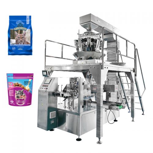Dry Pet Food Premade Pouch Weighing Packaging Machine