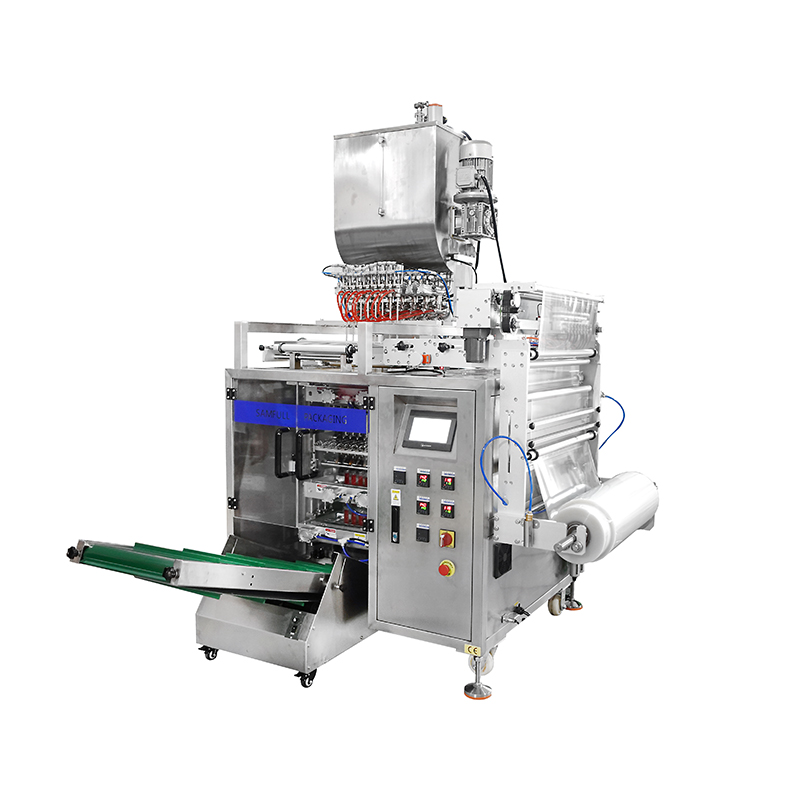 Shampoo Gel Sachet Multilane VFFS Form Fill Seal Packing Machine