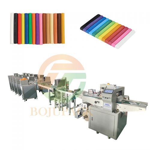 Multicolor Rainbow Play Dough Plasticine Packing Machine